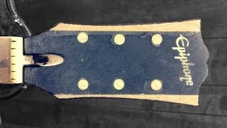 Les Paul Headstock Conversion Epiphone to Gibson [upl. by Seema761]