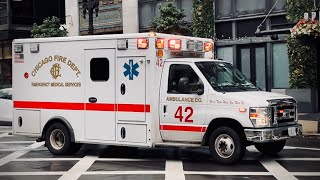 Chicago Fire Dept Ambulances Responding Compilation [upl. by Peter]