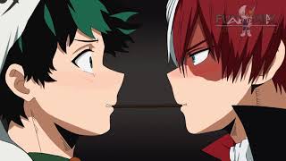 Tododeku Kiss  Pocky Halloween  Todoroki Shoto x Midoriya Izuku  feat Bakugo Katsuki YAOI [upl. by Geraldina451]