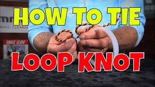 How to tie a Loop Knot  Seaguar Fluorocarbon Canoeman Knot [upl. by Neruat]