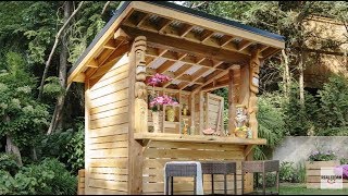 DIY How to Build a Tiki Bar  RealCedarcom [upl. by Sualkcin323]