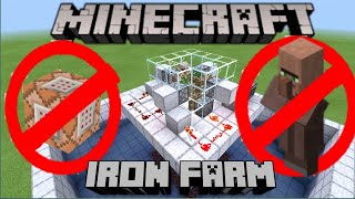 How to make iron farm without villager in minecraft [upl. by Enelehcim]