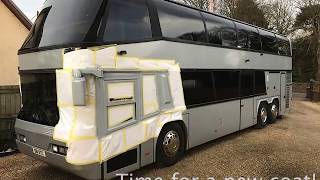 Neoplan Skyliner Motorhome  The build commences [upl. by Krute]