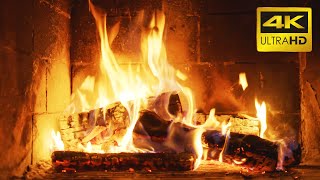 🔥 FIREPLACE 10 HOURS Ultra HD 4K  Relaxing Fire Burning Video amp Crackling Fireplace Sounds [upl. by Ehrenberg511]