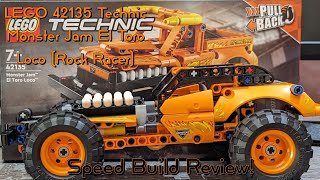 LEGO 42135 Technic El Toro Loco Rock Racer  LEGO Speed Build Review [upl. by Lounge]