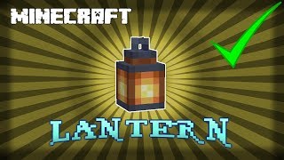 ✔ MINECRAFT  How to Make a Lantern 114 [upl. by Ierbua984]