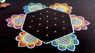 Sankranthi Special Flower Rangoli Designs 🌹 Sankranthi Muggulu 🌹 Sankranthi Chukkalu Muggulu 🌹 Sankr [upl. by Dajma]