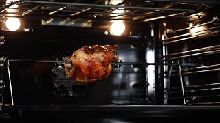 How to use the Rotisserie Oven on the ILVE Nostalgie [upl. by Htinnek115]