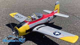 Tims Modified Arrows RC T28 Trojan 1100mm PNP RC Warbird [upl. by Ev]