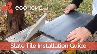 Slate tile installation [upl. by Wardlaw920]