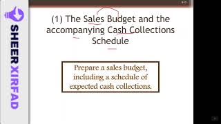 Cashirkii 26 Managerial Accounting Sales Budget and Cash Collection [upl. by Darcia]