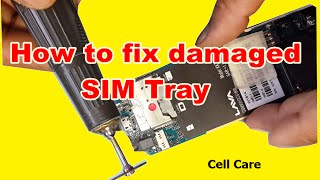 How to fix Damage Broken sim Tray very Easy way [upl. by Teillo965]