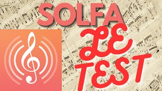 Test application Solfège  SOLFA [upl. by Allemahs]