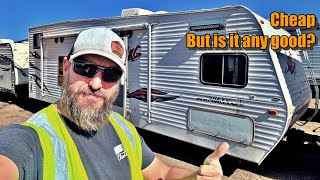 I Bought This Toy Hauler RV from Auction Super Cheap [upl. by Hillari219]