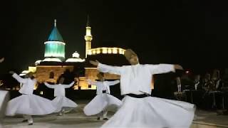 Whirling Dervish sema dance at the Konya Mevlana Museum in Turkey [upl. by Joete]