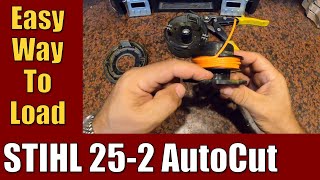 🌻Easy Trick to Load STIHL AutoCut 252 String Trimmer Head for Gas or Battery Weedeaters ✅ [upl. by Noda]