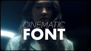 My Favorite Cinematic Fonts [upl. by Jodoin]