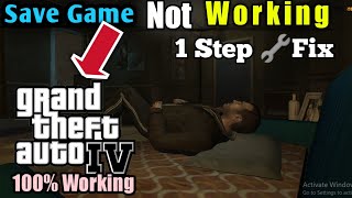 How to solve Gta 4 Complete Edition Game Not Saving Problem [upl. by Xonel]