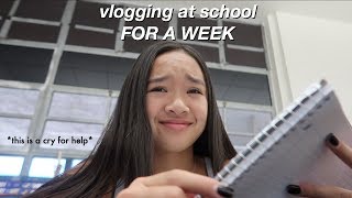 vlogging at school FOR A WEEK  Nicole Laeno [upl. by Bat334]