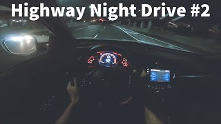 1 Hour Highway Night Driving for Sleep ASMR Relaxing 2 [upl. by Martita]