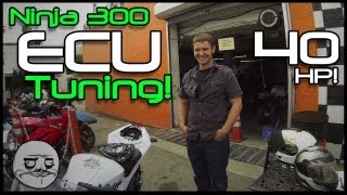 Ninja 300 ECUTuning for FullExhaust System [upl. by Narf]