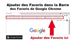 Comment Ajouter des favoris dans la barre prévu de Google CHROME Facilement [upl. by Neztnaj]