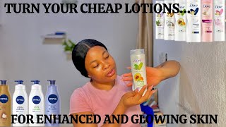 How I Turned my Cheap Lotions to Massively Lighten my Skin  Use cheap lotions to Glow up ✨ [upl. by Ait]