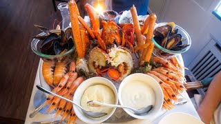 225 Massive ROYAL SEAFOOD PLATTER in Copenhagen Denmark [upl. by Ahsasal]