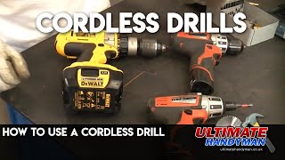 How to use a cordless drill [upl. by Yddet]