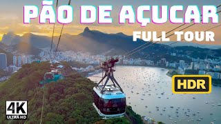 4K HDR SUGARLOAF MOUNTAIN FULL TOUR  RIO DE JANEIRO BRAZIL [upl. by Cychosz]