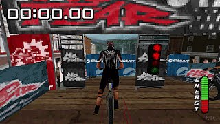 No Fear Downhill Mountain Biking PS1 Gameplay HD Beetle PSX HW [upl. by Diannne132]