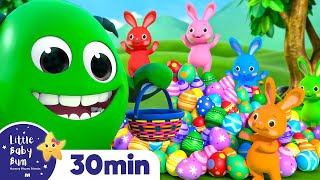 Rainbow Hopping Bunnies Happy Easter  Nursery Rhymes and Kids Songs  Little Baby Bum [upl. by Nylidam]