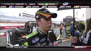 2009 NASCAR Dover Nationwide Brad Keselowski vs Denny Hamlin [upl. by Abas]