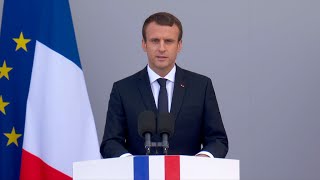 14Juillet lintégralité du discours dEmmanuel Macron après le défilé à Paris [upl. by Isak30]