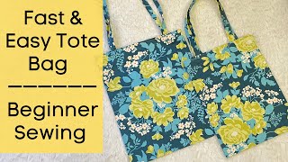 How to Sew a Tote Bag with French Seams  Quick amp Easy  Beginner Friendly Sewing Video Tutorial [upl. by Millur]