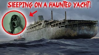 I FILMED MY SELF SLEEPING ON A HAUNTED YACHT GHOST ACTIVITY CAUGHT ON CAMERA  MOE SARGI [upl. by Isac]