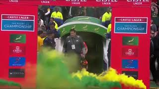 Springboks extravagant entrance vs All Blacks [upl. by Rehteh410]