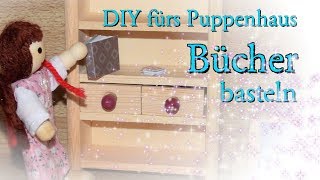 DIY fürs Puppenhaus  Bücher basteln  Deko und Accessoires [upl. by Soloman]