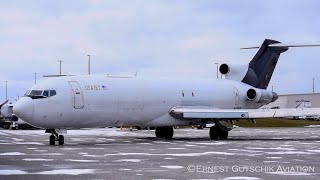 40 Year Old Classic USA Jet Boeing 727200F Arriving and Departing  Hamilton Intl [upl. by Barrow]