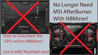 Overclock the GPU within NBMiner Batch Files [upl. by Laband]