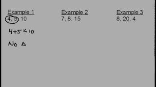 How to Determine Right Acute Obtuse or No Triangle [upl. by Esmond841]