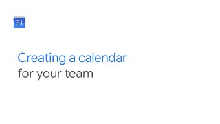 Create a team project or vacation calendar on Google Calendar [upl. by Dnama]