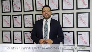 Houston Criminal Defense Attorney Eric J Benavides  Houston DWI Lawyer [upl. by Fatimah164]