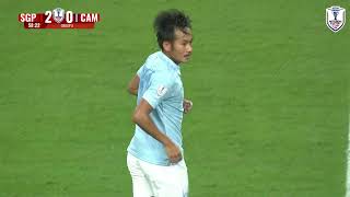 SIENG CHANTHEA GOAL  🇸🇬 SINGAPORE 21 CAMBODIA 🇰🇭  MITSUBISHIELECTRICCUP 2024 [upl. by Smaoht]