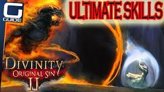 DIVINITY 2 ORIGINAL SIN  ALL ULTIMATE SPELLS amp SKILLS Showcase amp Testing [upl. by Akerley555]