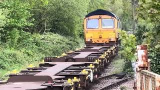 66774 leaving MOD Marchwood [upl. by Goode]