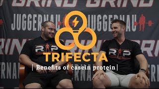 Benefits of casein protein with Dr Mike Israetel  Trifecta Tips [upl. by Cantu]