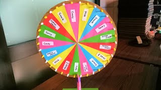 How to make wheel of fortune with fidget spinner [upl. by Julina]