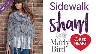 How to Crochet Sidewalk Shawl [upl. by Enailuj]