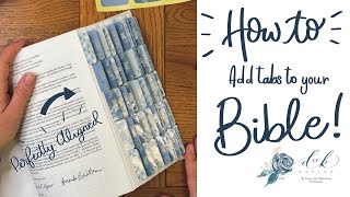 How to add Bible Tabs to your Bible  And get them perfectly aligned Easy Tutorial [upl. by Oivlis]